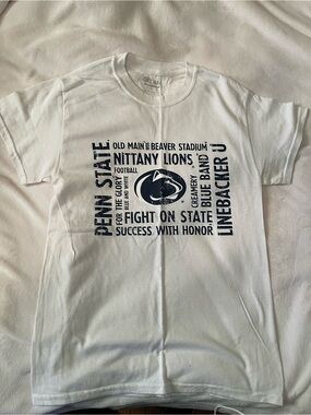 Gildan Penn State White Graphic T-Shirt